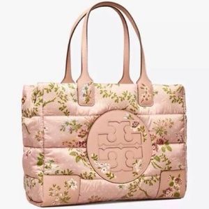 Tory Burch Ella Sugar Berry Quilted tote
